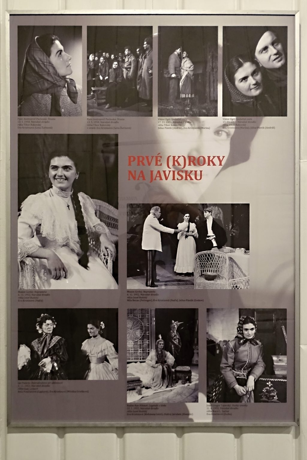 Fotodokumentácia panelov výstavy Eva Kristinová... jednoducho kráľovná.